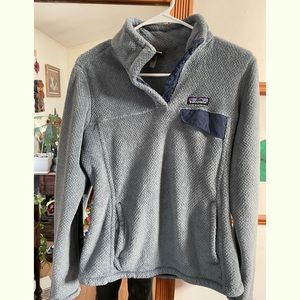 Women's Patagonia Re-Tool Snap-T® Fleece Pullover in Shadow Blue